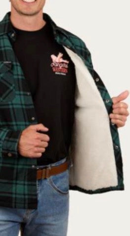 Sawyer Sherpa Flannel - Pine/Charcoal