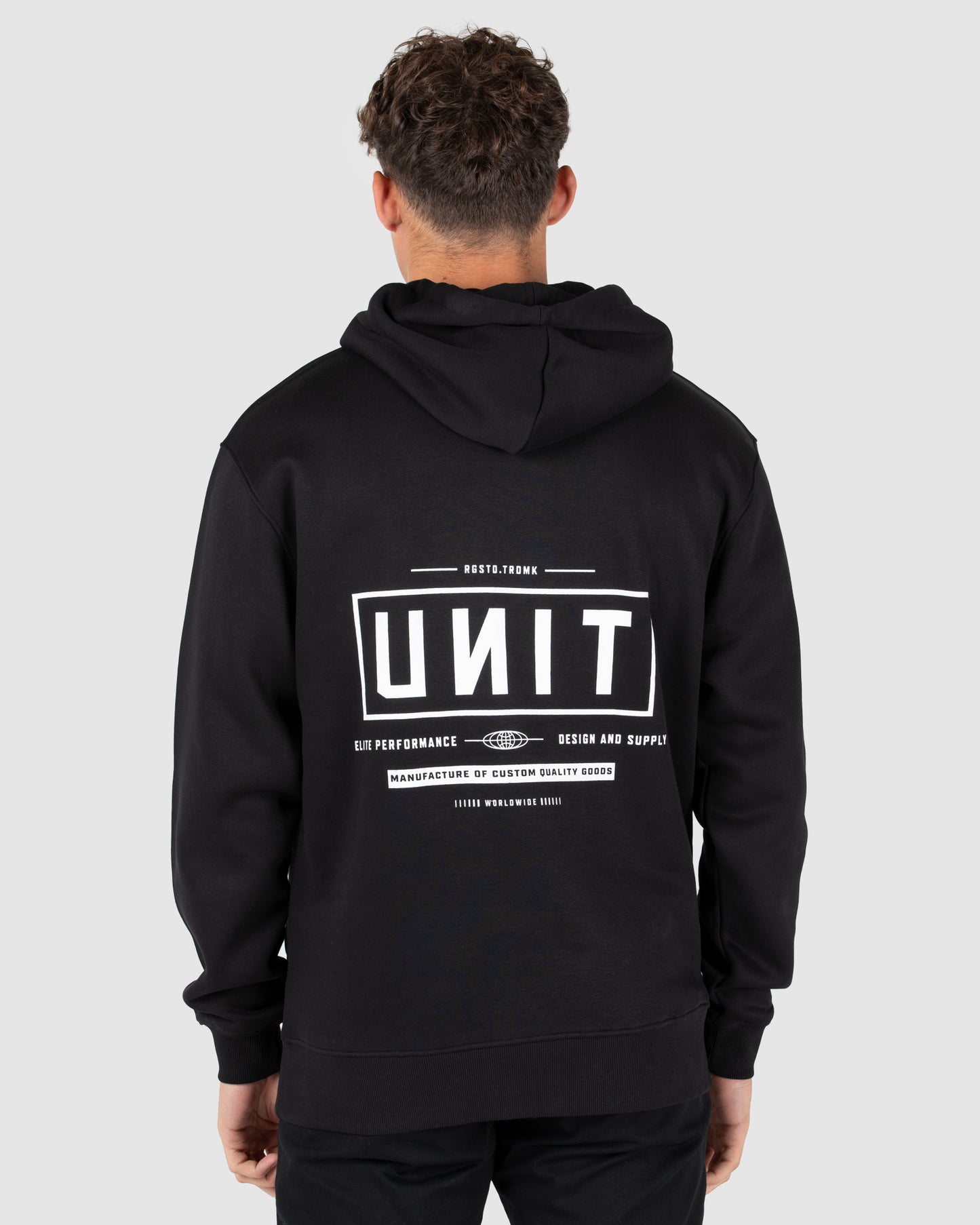 Index - Mens Fleece Hoodie - Black