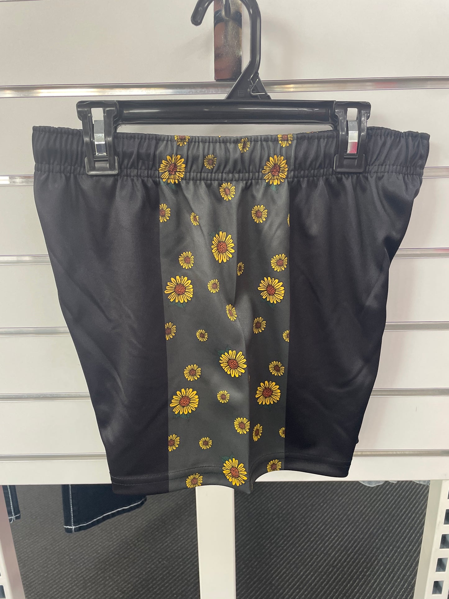 Sunflowers Kids Footy Shorts - Black/Multi