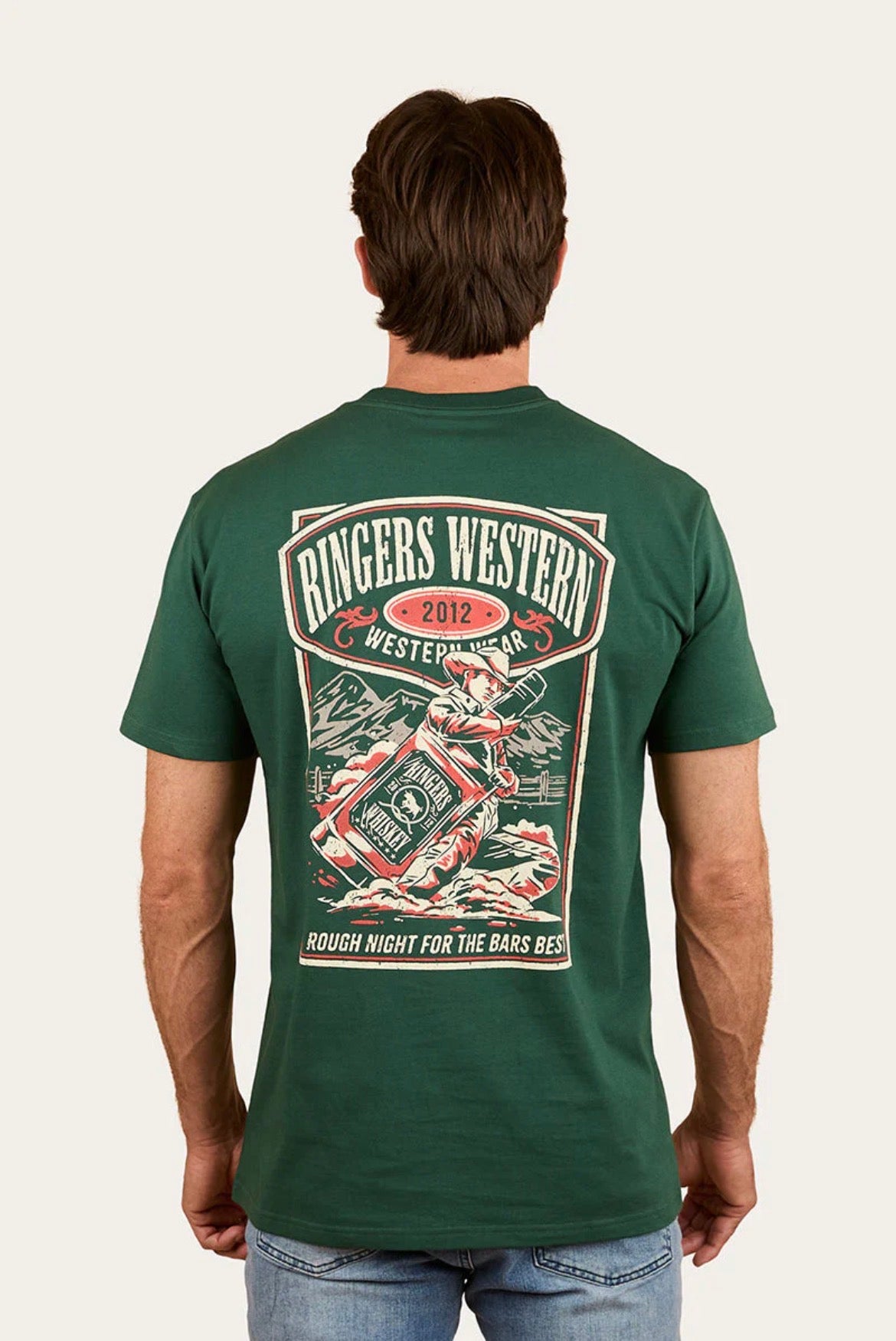 Bars Best Mens Stock Fit T-Shirt - Pine