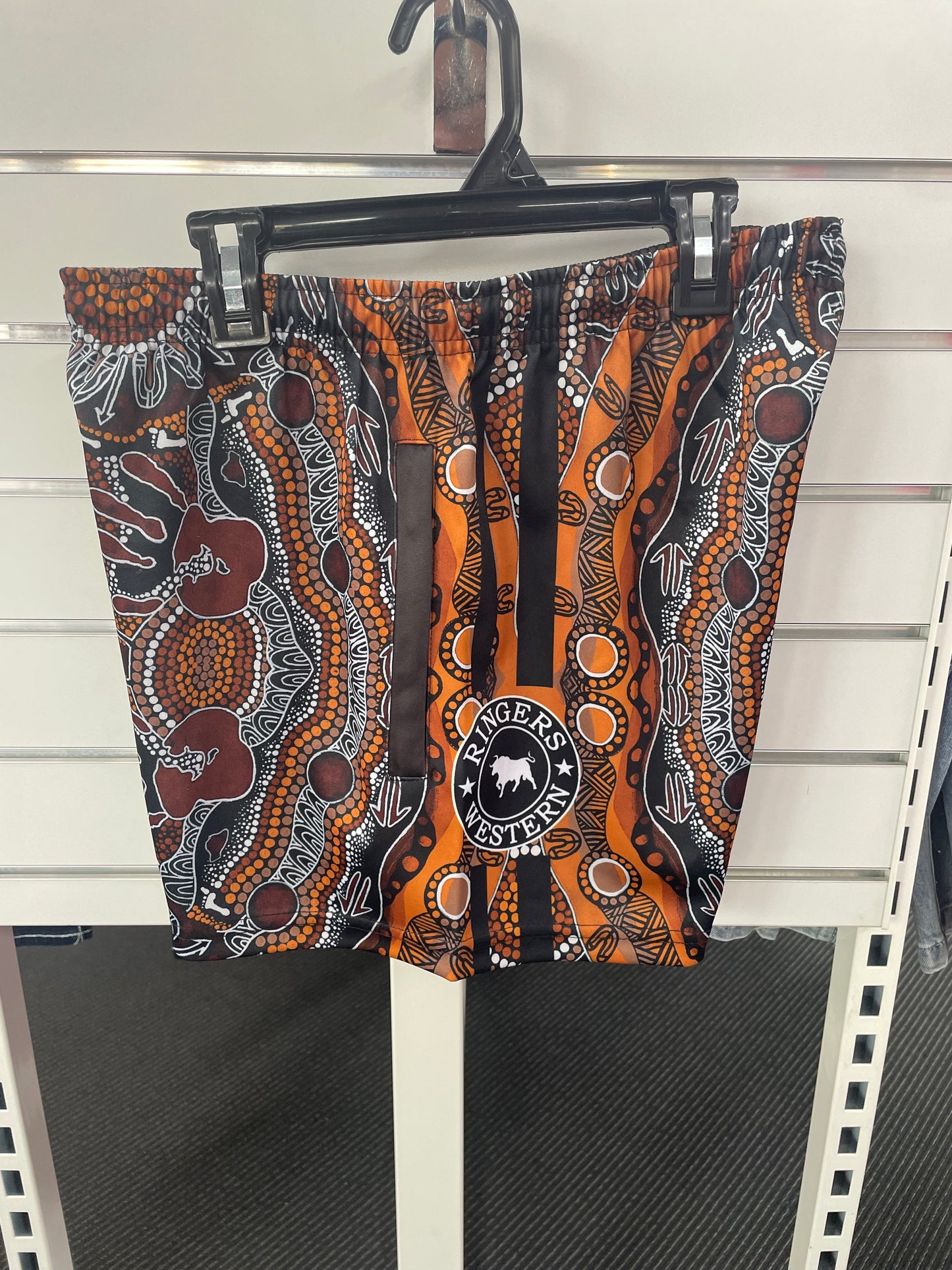 Walkabout Warrior Footy Shorts - Charcoal/Multi