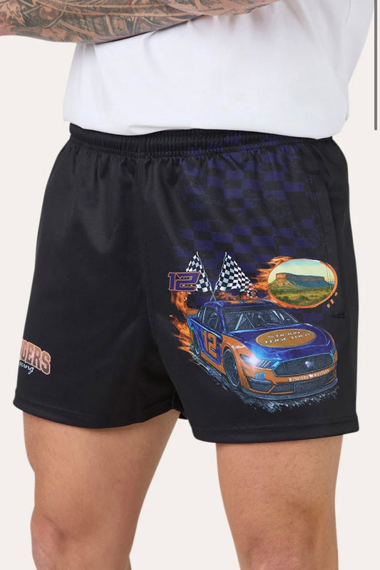 Ringers Racing Footy Shorts - Black