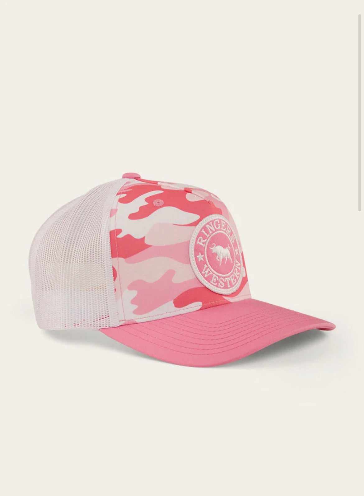 Signature Bull Trucker Cap - Pink Camo
