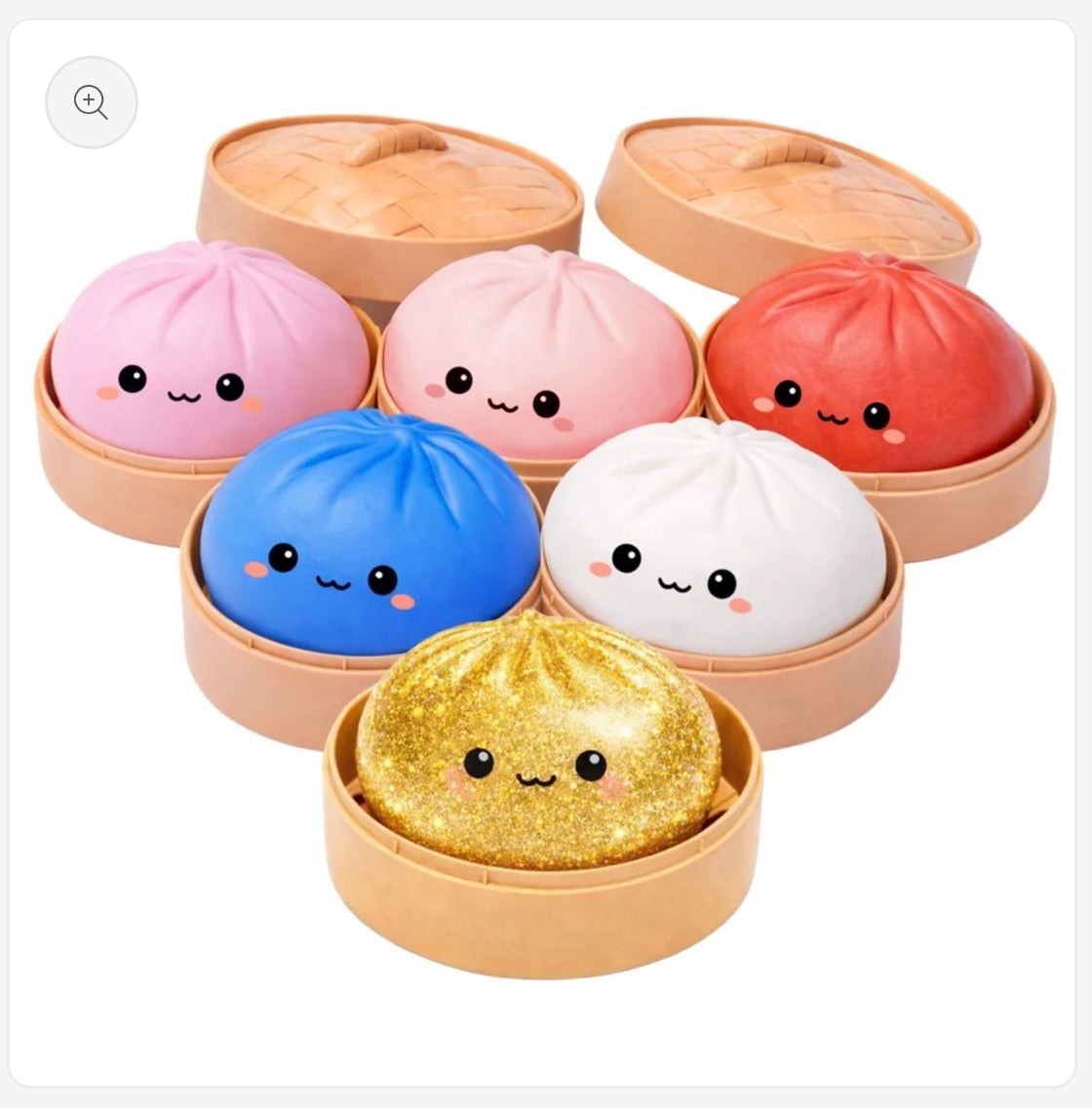 Mystery Squishy Dumpling with Glitter 10cm