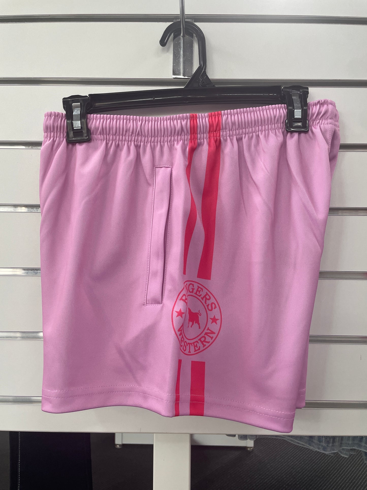 Ringers Footy Shorts - Pastel Pink