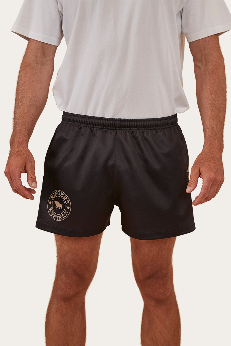 Ringers Footy Shorts - Black
