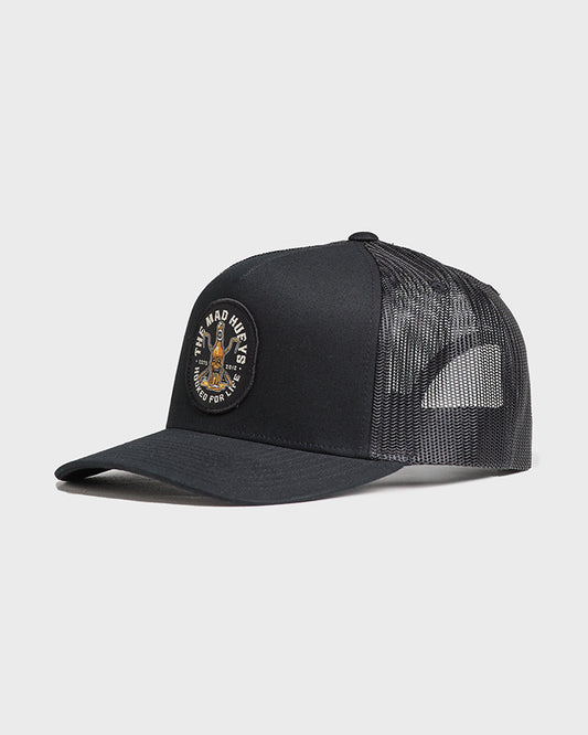 Hooked for Life Trucker Cap - Black