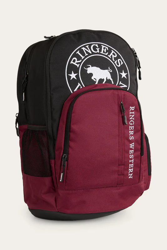 Ringers Western Holtze Backpack - Burgundy/Black