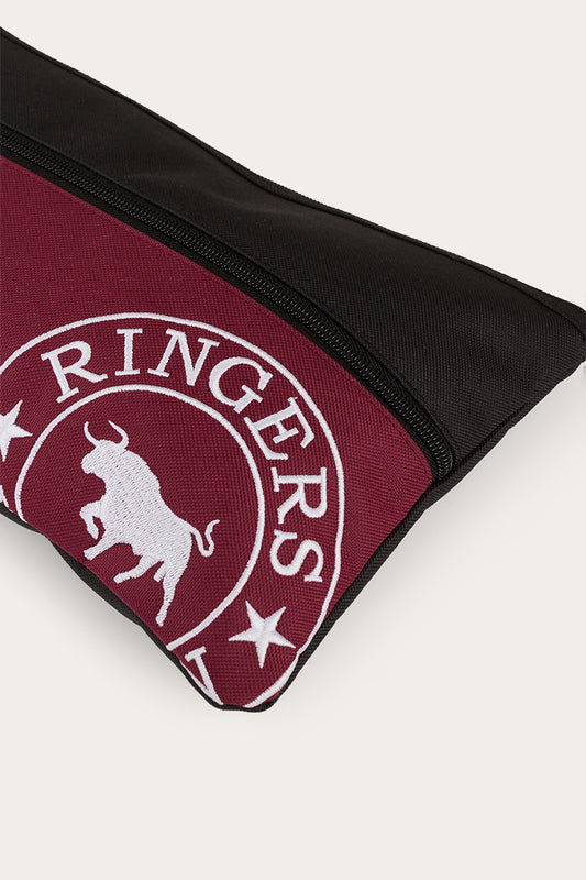 Ringers Western Spencer Pencil Case - Burgundy/Black