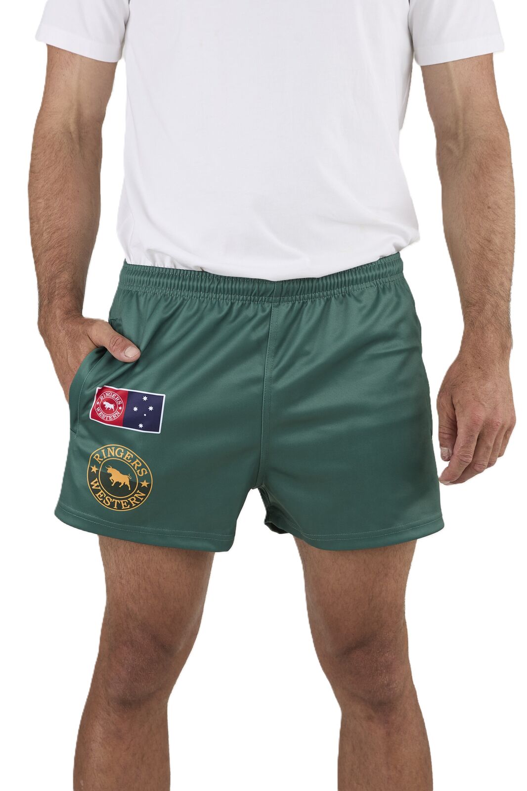 Good Bloke Footy Shorts - Pine