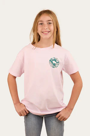 Signature Bull Kids Classic Fit T-Shirt - Barely Pink/Floral