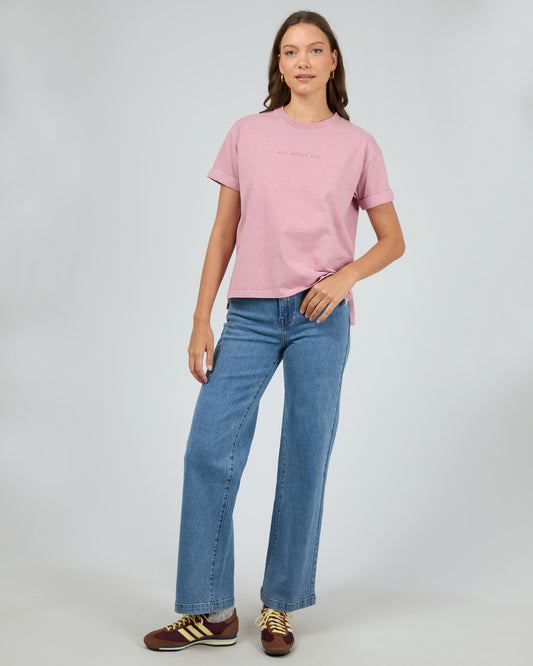 Washed Tee - Quartz Pink