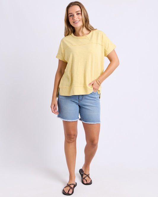 Foxwood Allison Tee - Sunlight Yellow