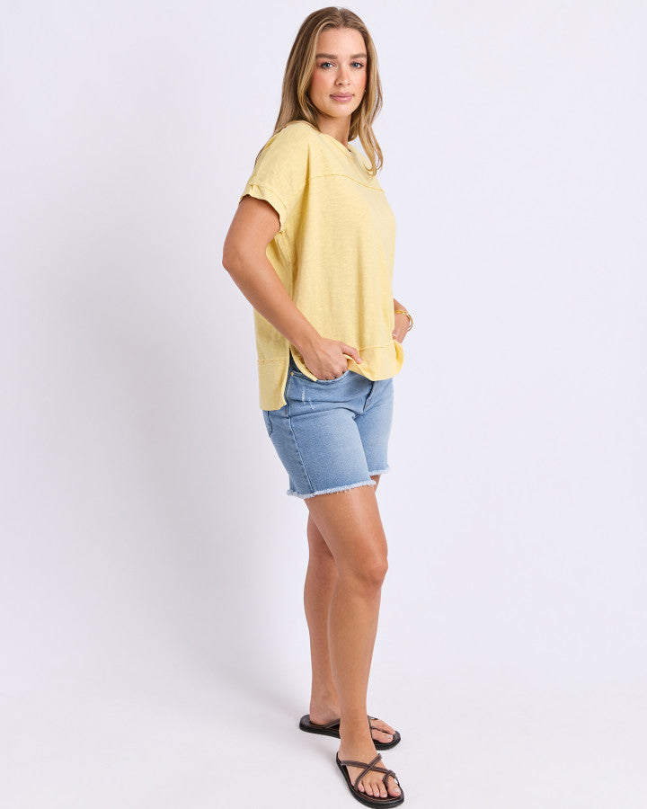Foxwood Allison Tee - Sunlight Yellow