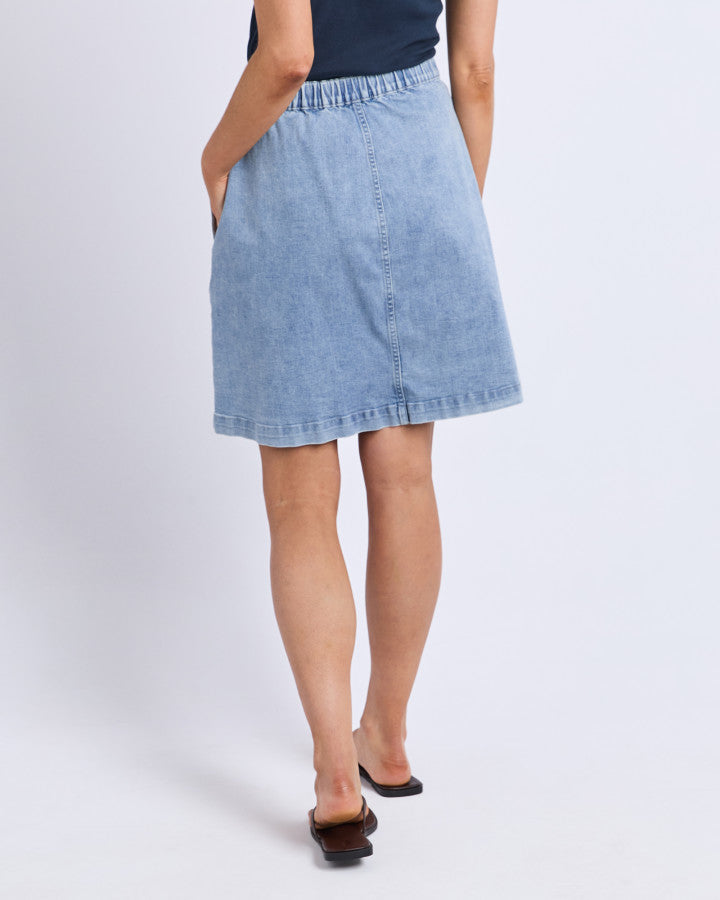 Foxwood Amanda Skirt - 90s Vintage Blue