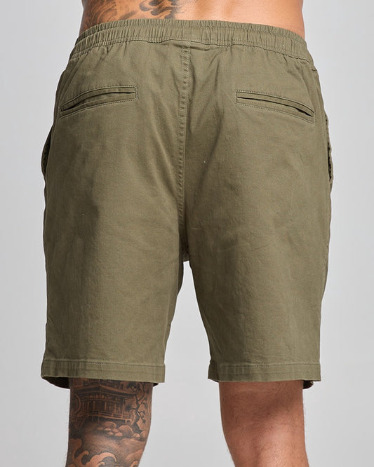 Anchor Bones 18" Chino Shorts - Olive