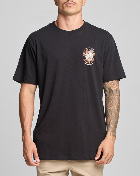 Caught Fk All SS Tee - Black (New Design)