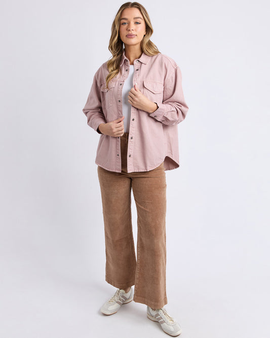 Daisy Overshirt - Dusty Pink