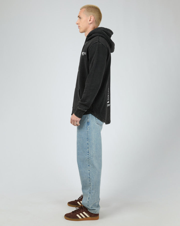 Elite Scoop Hoodie - Washed Black