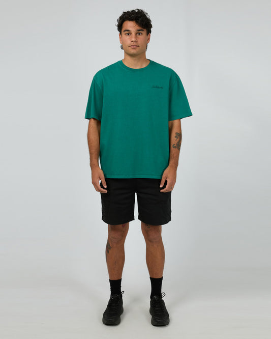 Essential Script T-Shirt - Tide Green