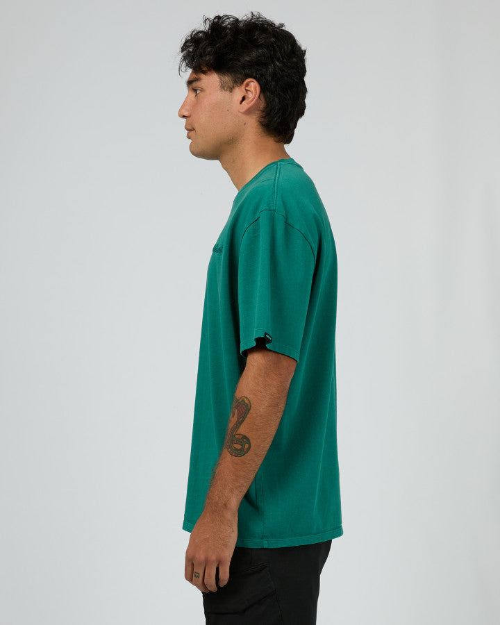 Essential Script T-Shirt - Tide Green