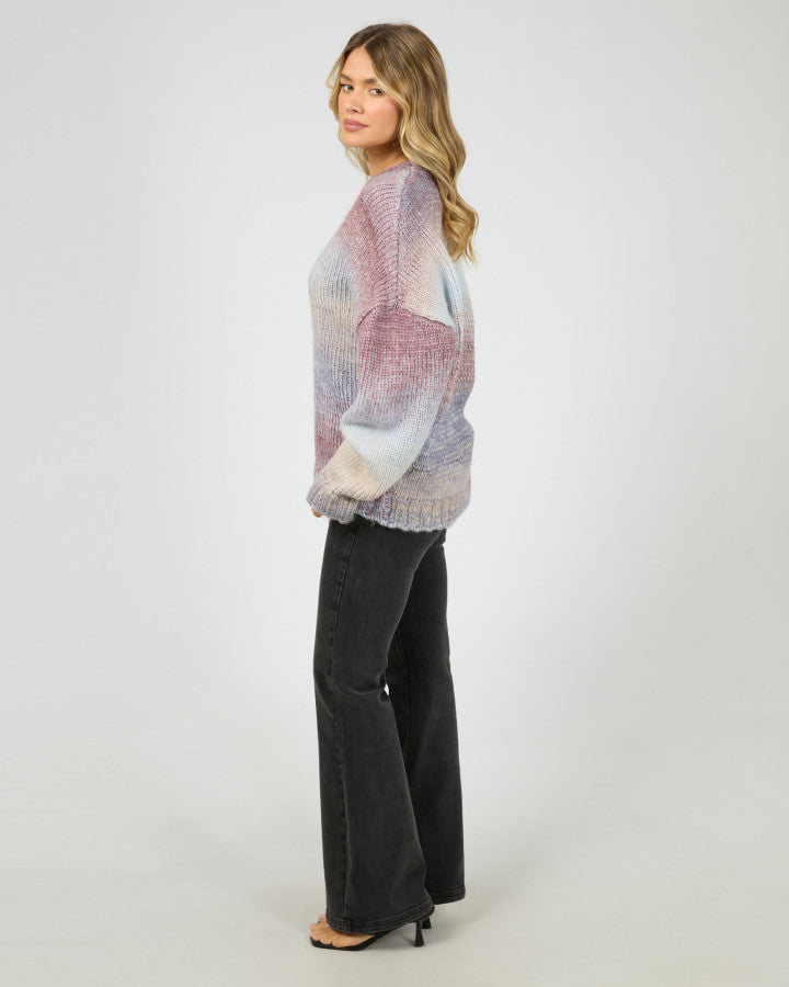 Fray Knit Jumper - Multi