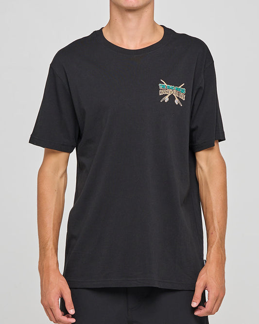 Frothin' Hooked for Life SS Tee - Black