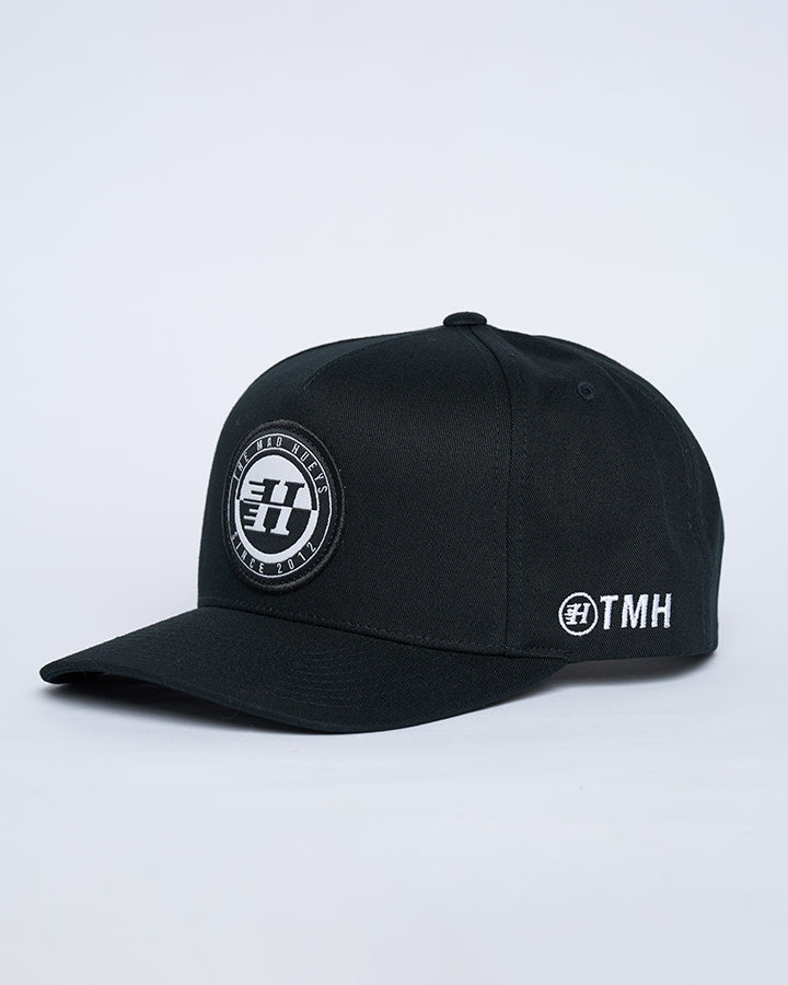 H Series Split Twill Snapback - Black