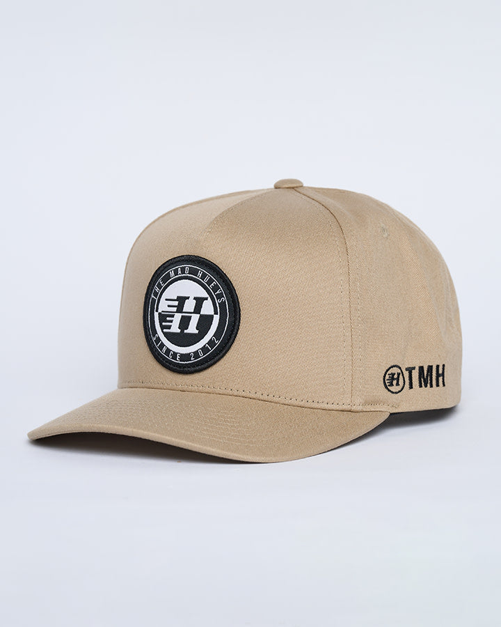 H Series Split Twill Snapback - Tan