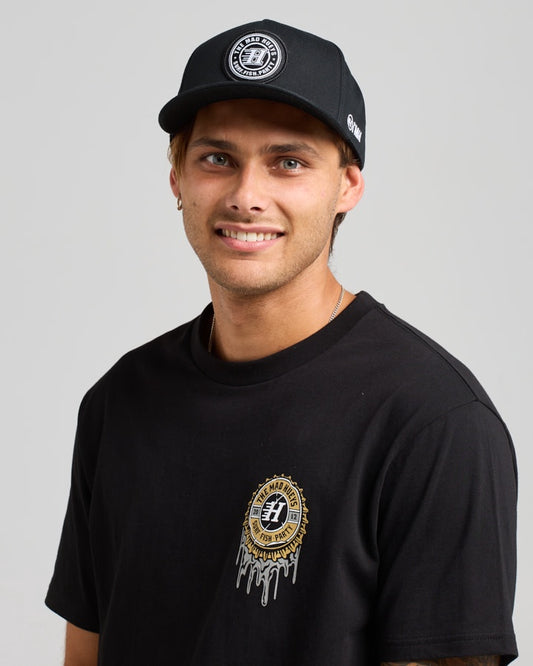 H Series Twill Snapback - Black