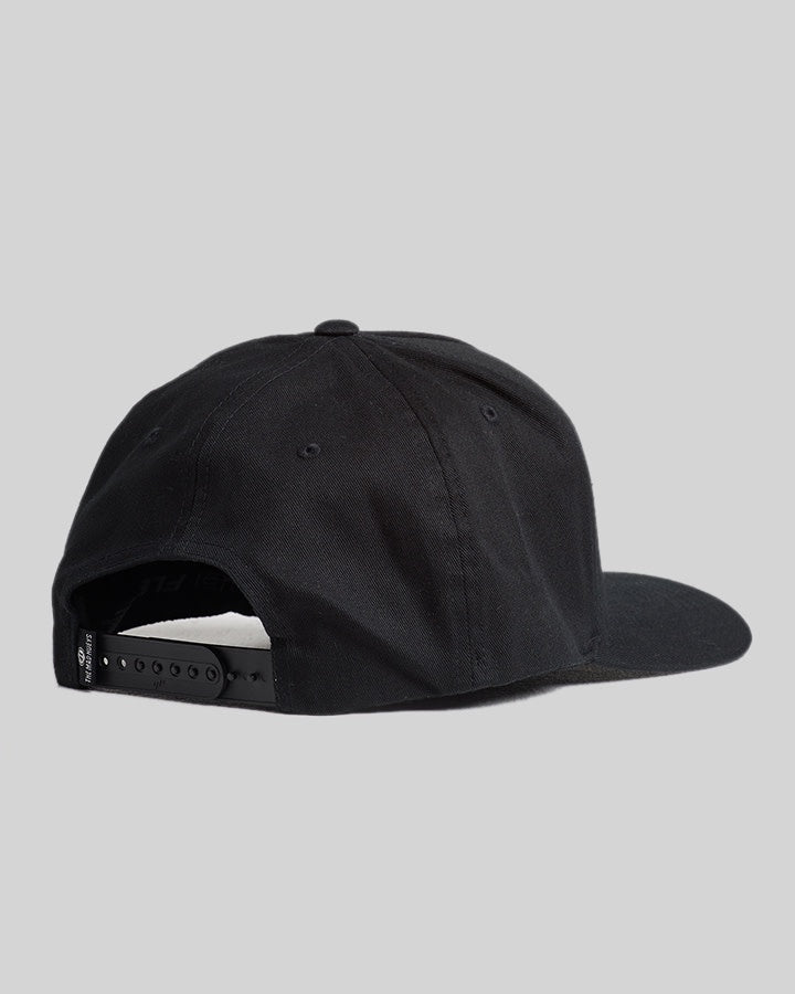 H Series Twill Snapback - Black