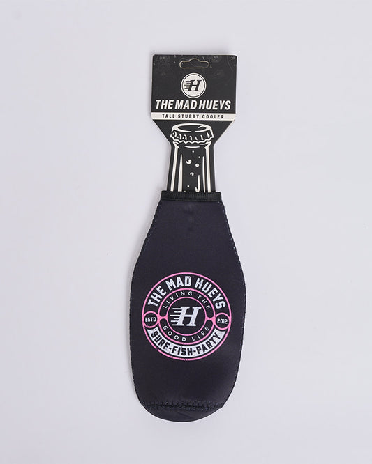 Hueys Good Life Slim Tall Stubby Cooler - Black