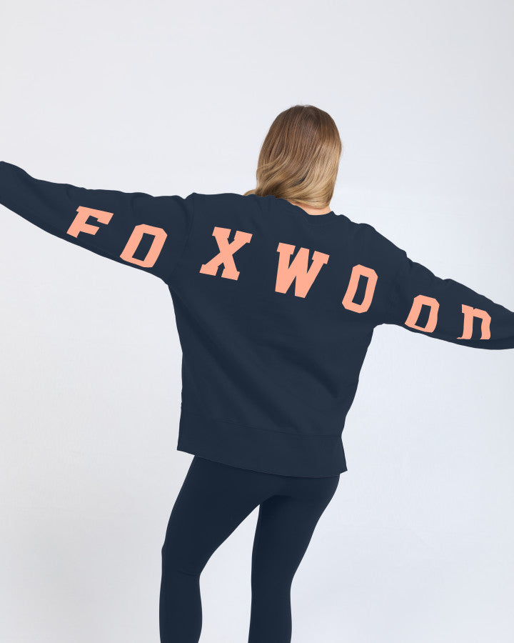 Interval Crew - Navy/Peach