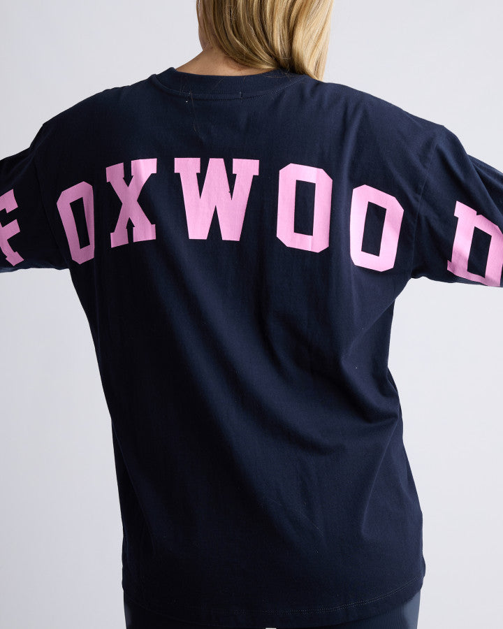 Foxwood Interval Tee - Navy/Pink