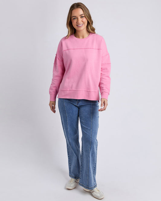 Jayne Throw on Fleece - Sea Pink