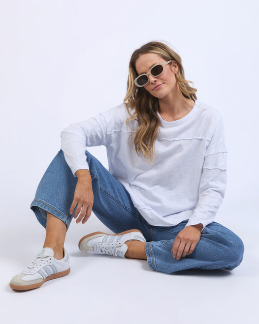 Jayne Throw on Top - White