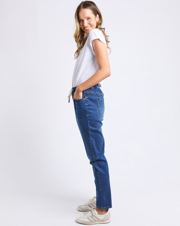 Juliette Jogger Jean - Vintage Blue