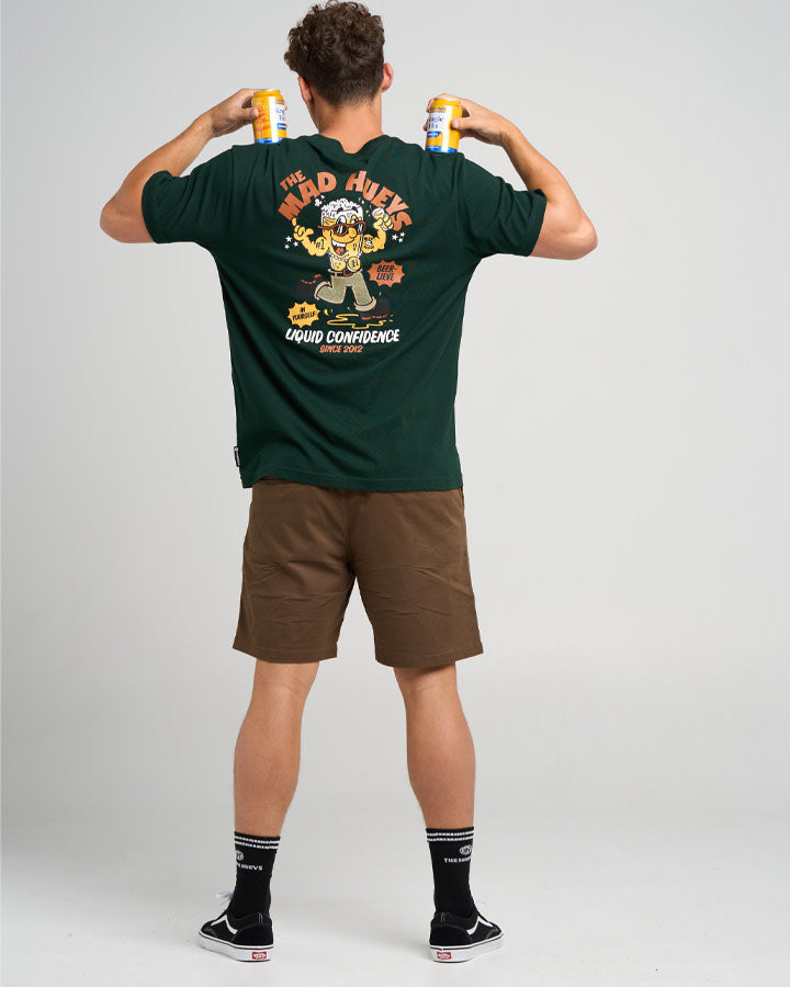Liquid Confidence | SS Tee - Pine Green