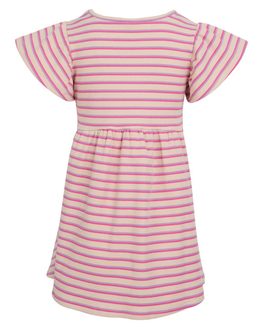Eve Girl Lottie Rib Dress - Oat
