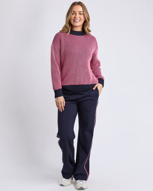 Luella Crew Knit - Wine