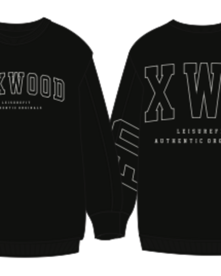 Metallic Interval Crew - Black/Silver