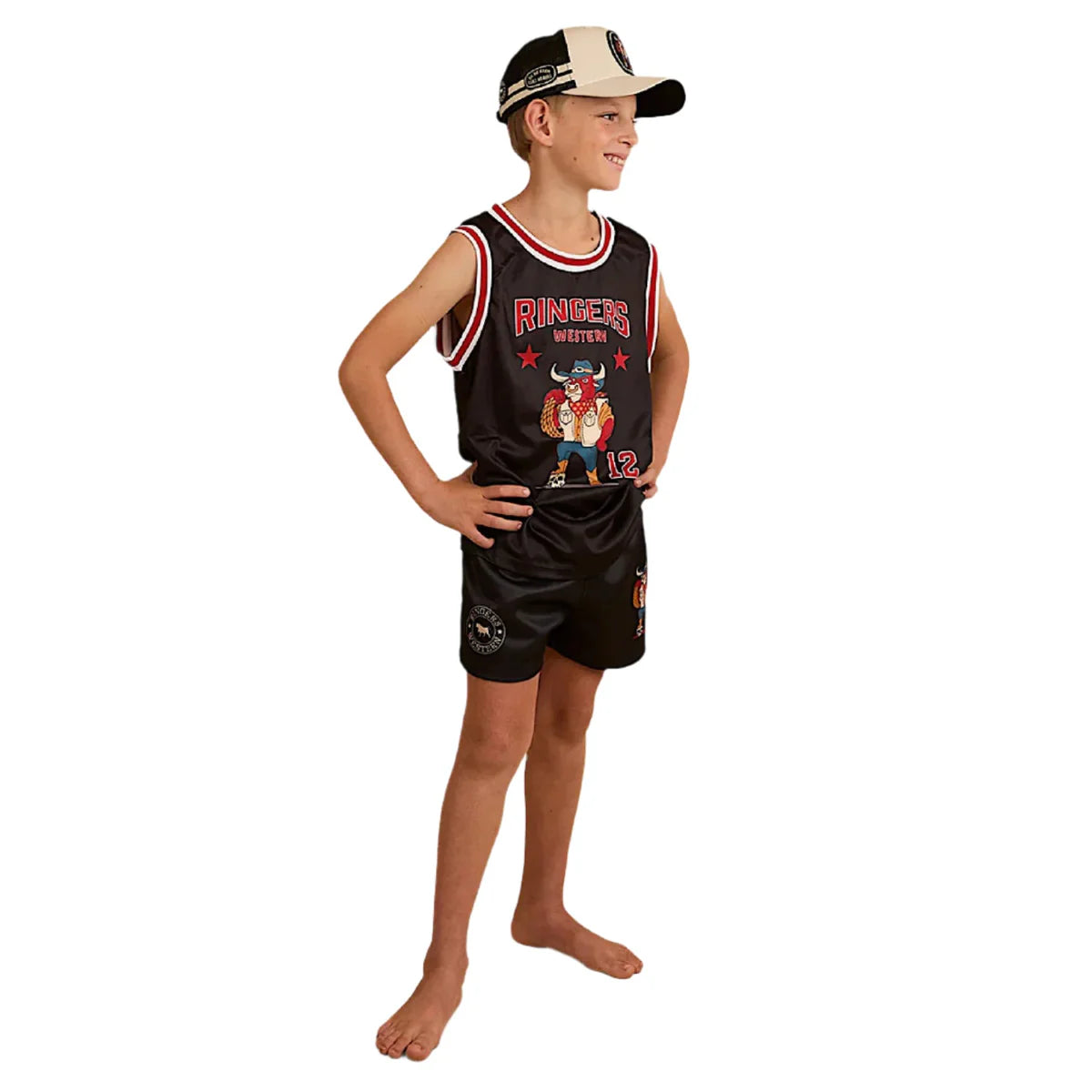 Do No Harm Kids Footy Shorts - Black