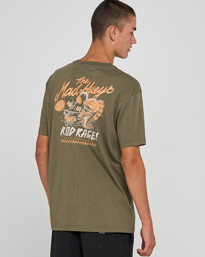 Rod Rage SS Tee - Olive
