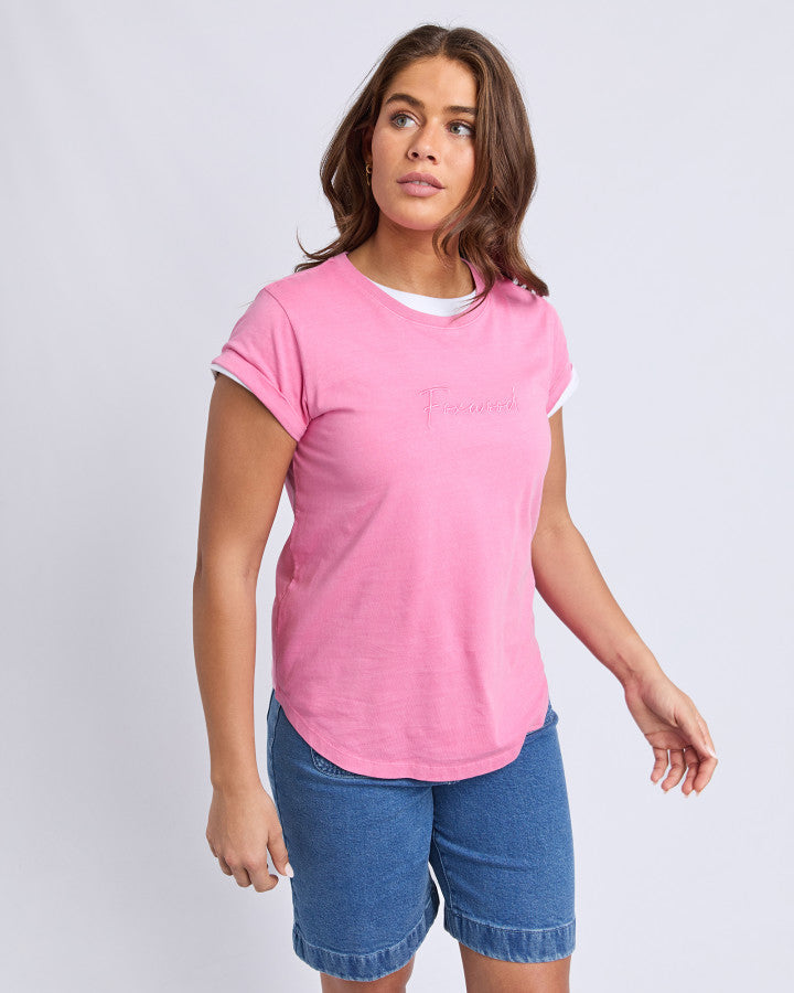 Foxwood Signature Tee - Bubblegum Pink