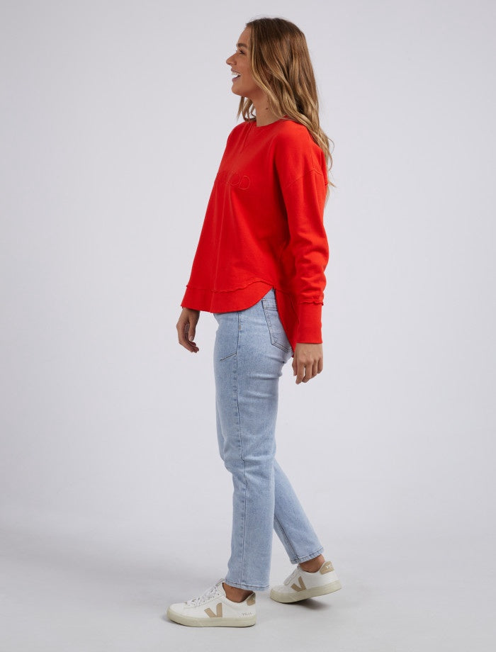 Simplified Crew - Bright Red