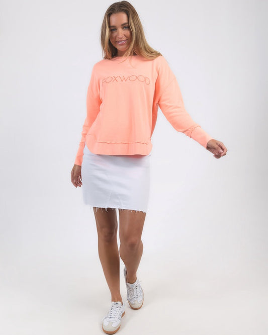 Simplified Crew - Neon Peach