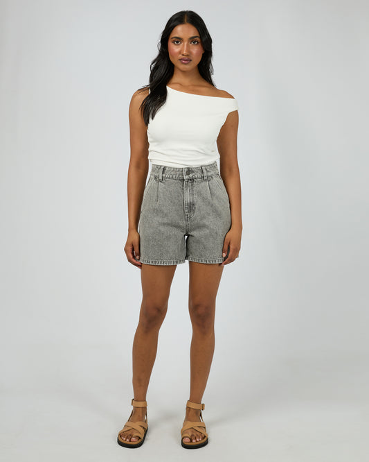 Stevie Denim Short - Ash