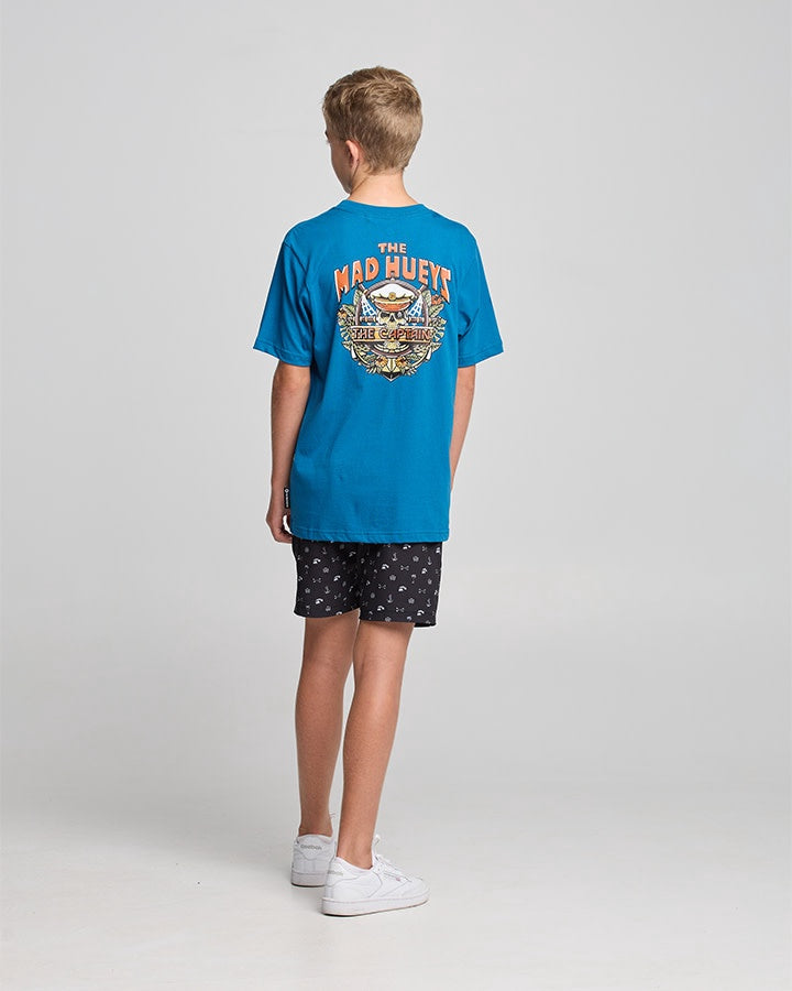 Youth Island Captain SS Tee - Dark Cobalt
