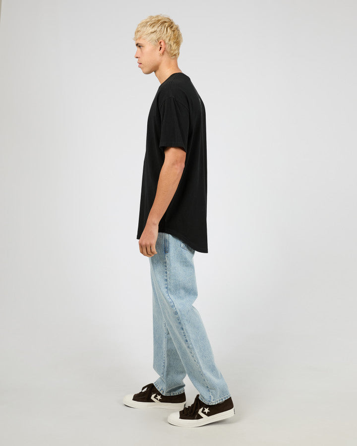 Silent Theory Tuscan Scoop Tee - Washed Black