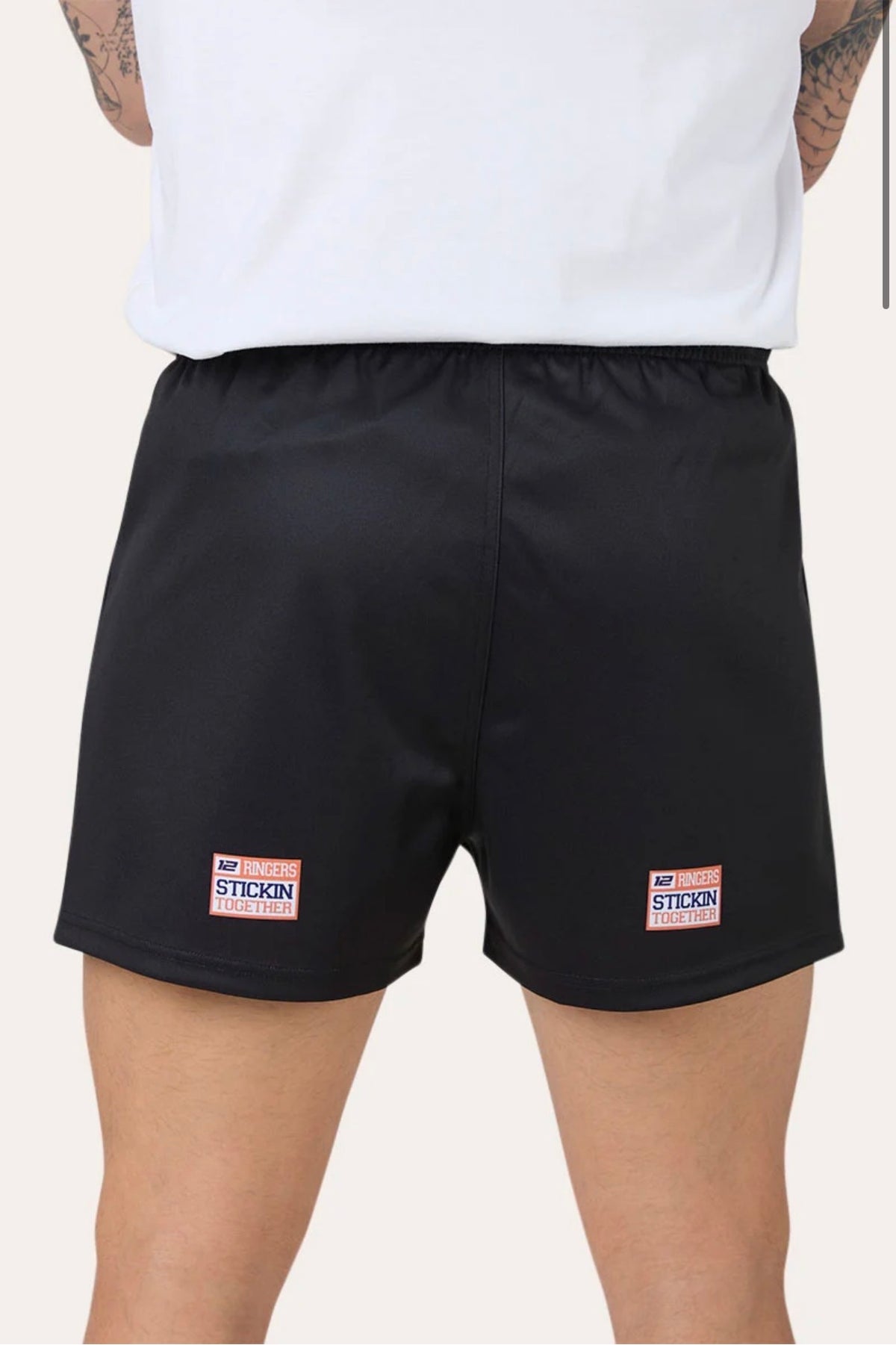 Ringers Racing Footy Shorts - Black